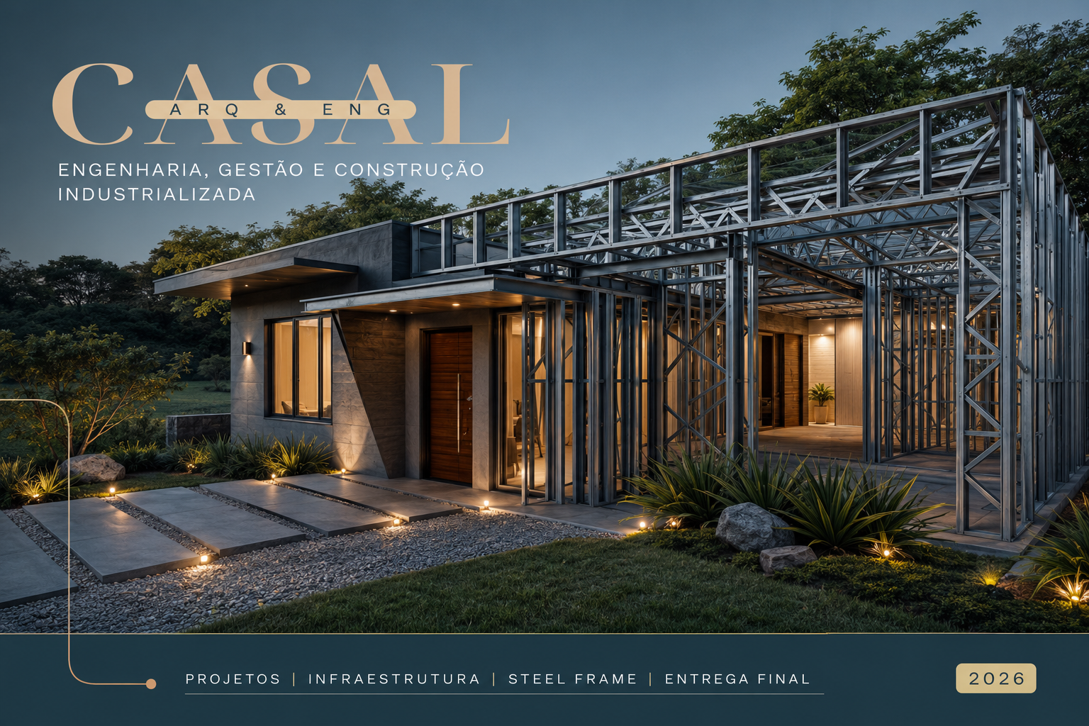 Casa moderna em Steel Frame